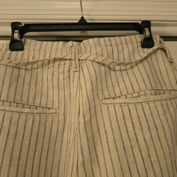 rag & bone Natural Stripe Tie Straight Pant Linen Blend 29 - Picture 3 of 14